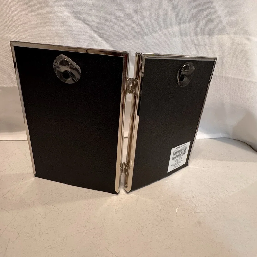 5x7 Double Hinged‎ Picture Frame Two Photo Folding Frames Wedding Family Collage